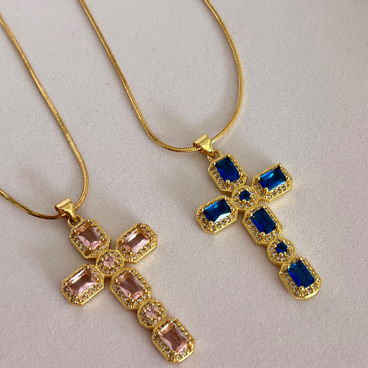 Cadena Cross Big Crystals