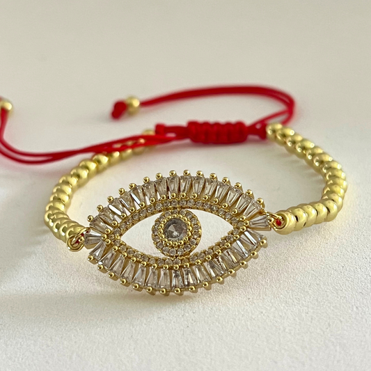 Pulsera Beads Evil Eye crystals