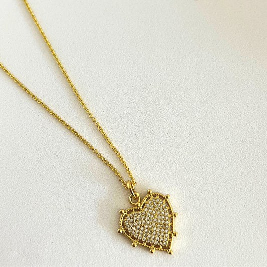 Cadena Mini Heart Zirconium