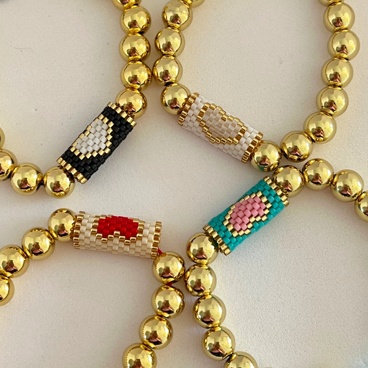 Pulsera Hearts Miyuki