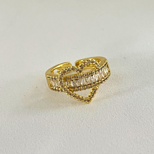 Anillo Heart Crystals