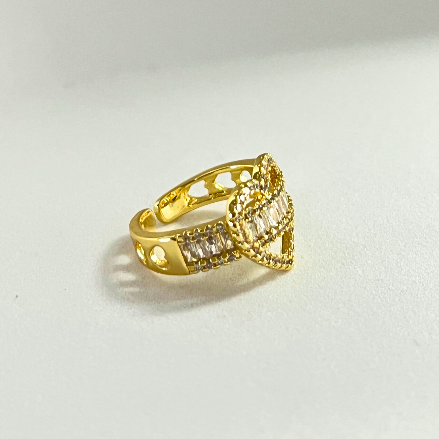 Anillo Heart Crystals