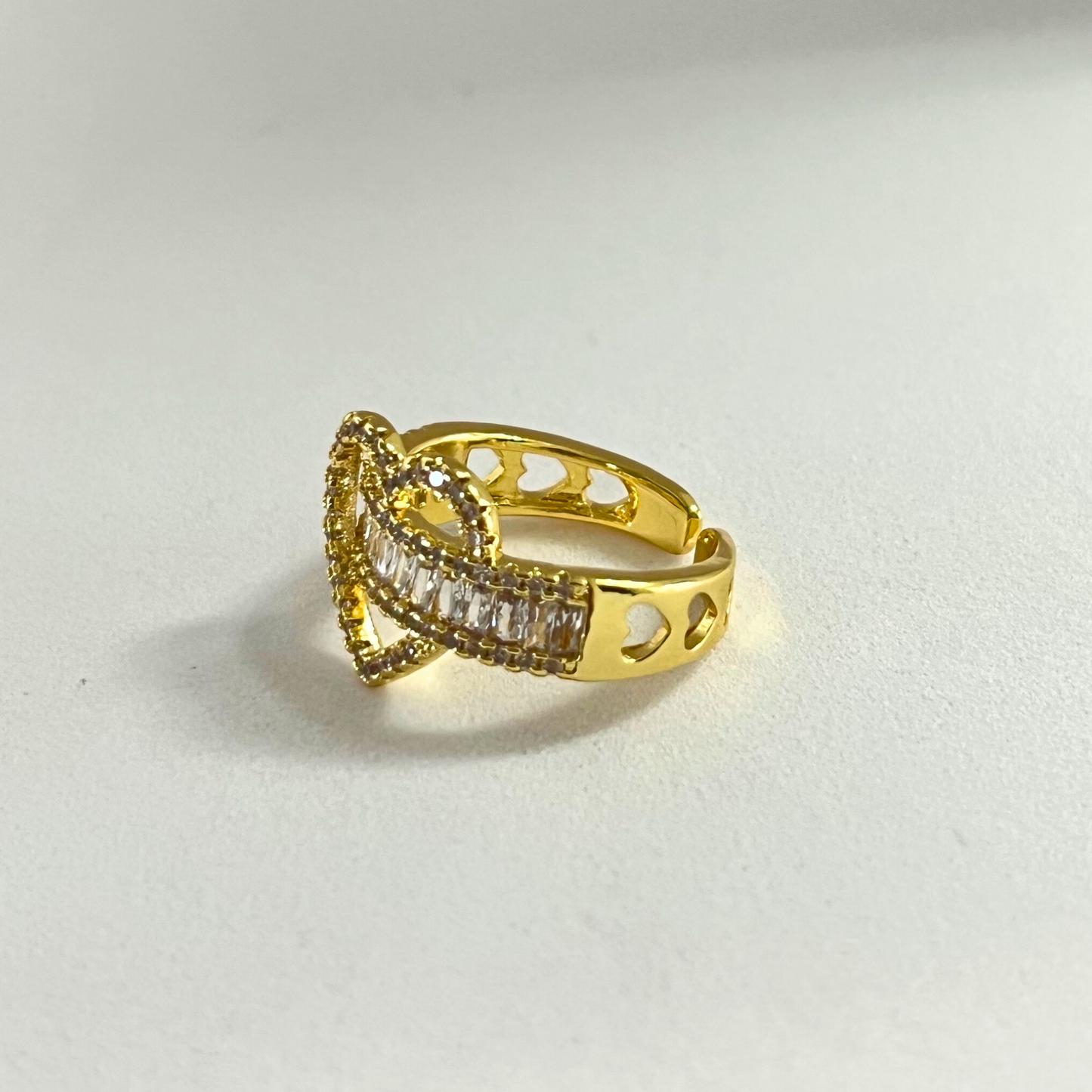 Anillo Heart Crystals